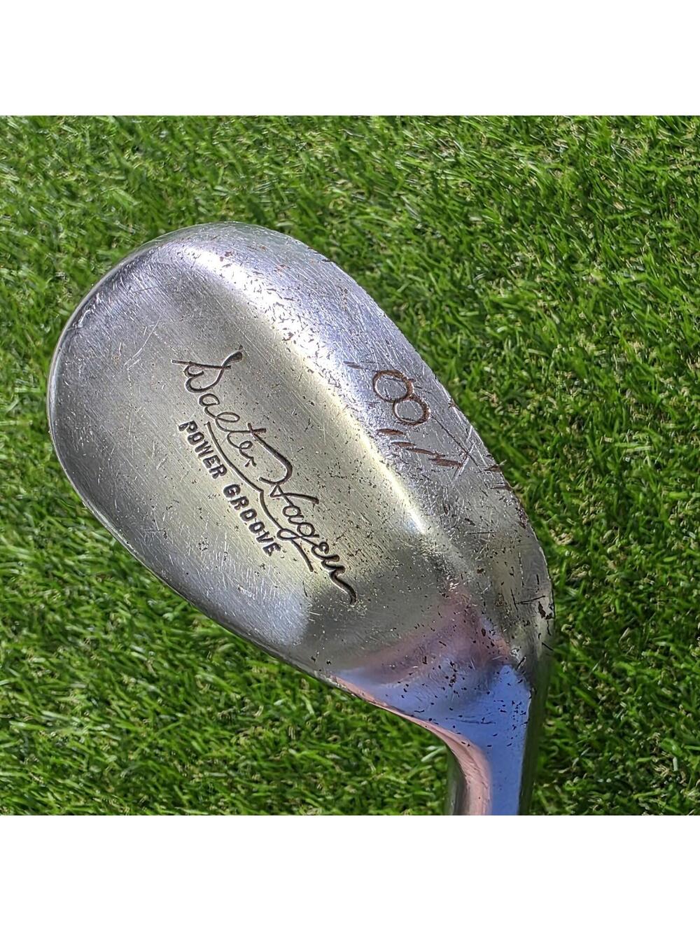 Walter Hagen Power Groove 8 Iron Fluted Steel 35.5" RH Distressed Vintage Grip